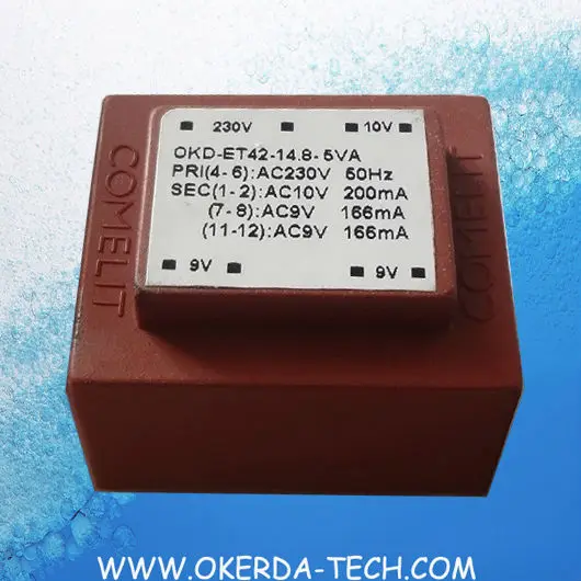 Factory direct EI42/14.8 5va epoxy resin potting Transformer