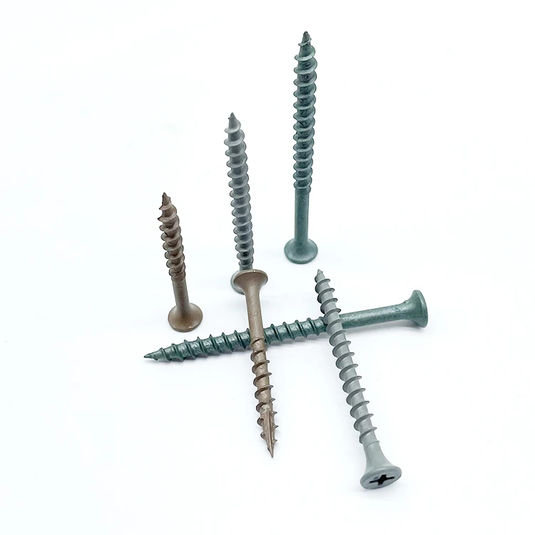 Dacromet Coated Carbon Steel Star Drive Bugle Head Type 17 composite Wood Deck Screws