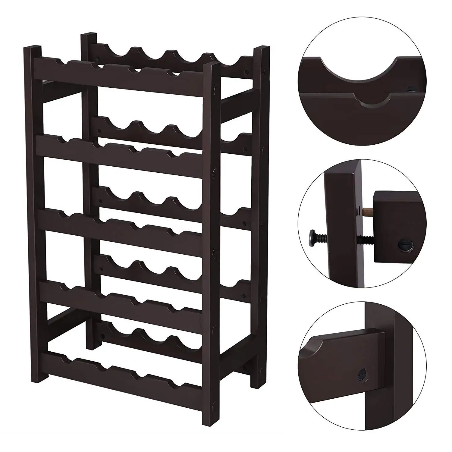 Wine Storage Rack Holder Wooden