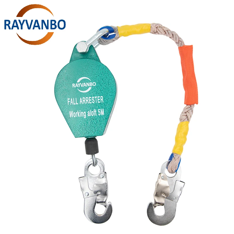 150kg 300kg 500kg Heavy Fall Arrester 10m 20m 30m fall arrester system with high quality