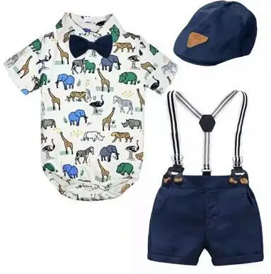 ZHG189 Summer Baby Boy Clothing Sets Infant Newborn Boy Clothes