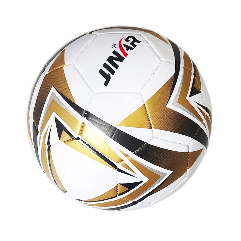 China Football Manufacturer Golden Lines Bola de Futebol Size 5 Football Soccer Ball
