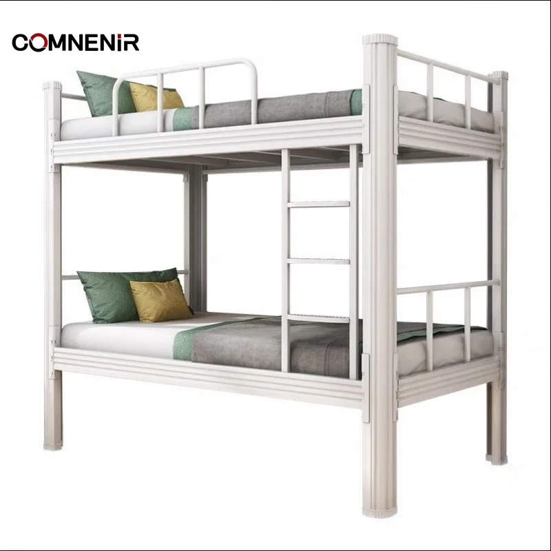 Single Student Bed Comfortable Wooden and Steel Metal One-Stop School & Dormitory Furniture for Bedroom Use