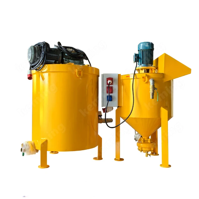 high speed grouting mixing and storage tank cement slurry mixing station with customized motor