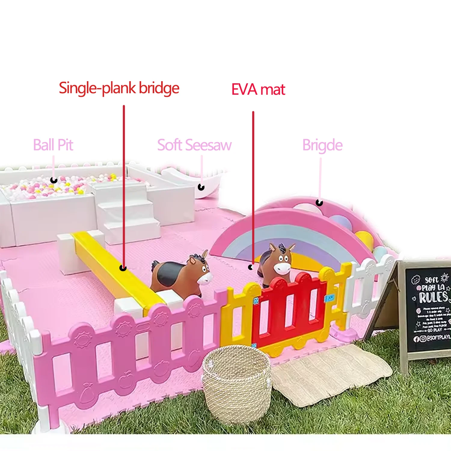 Customized Australia US Wholesale Playground Set Softplay Ball Pit for Kids Cheap Outdoor Toddler Soft Play Equipment