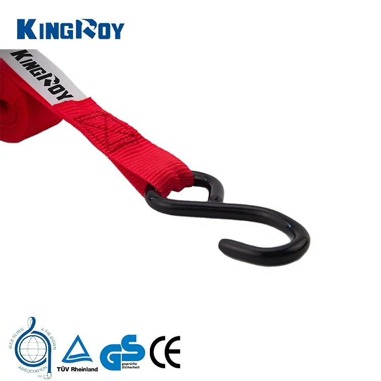 Kingroy 4 шт мягкая пластиковая ручка с S крюк 1 дюймов 1500lbs 15ft ratchet сковать