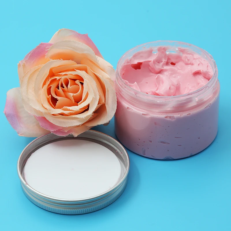 Clay Facial Mud Pink Clay Mask Hot Sale Natural Kaolin Cranberry Private Label Skin Care Face Pink Female Cotton Nose Mask 120g