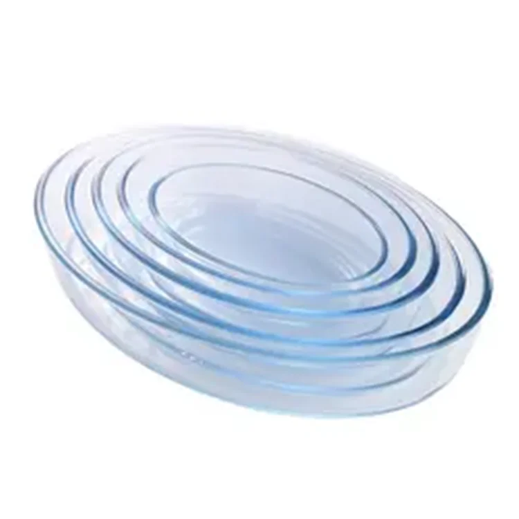 Hot selling glass baking pan high borosilicate glass bakeware for oven