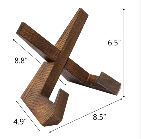 Handmade wooden cookbook holder custom cookbook stand recipe book holder for display stand