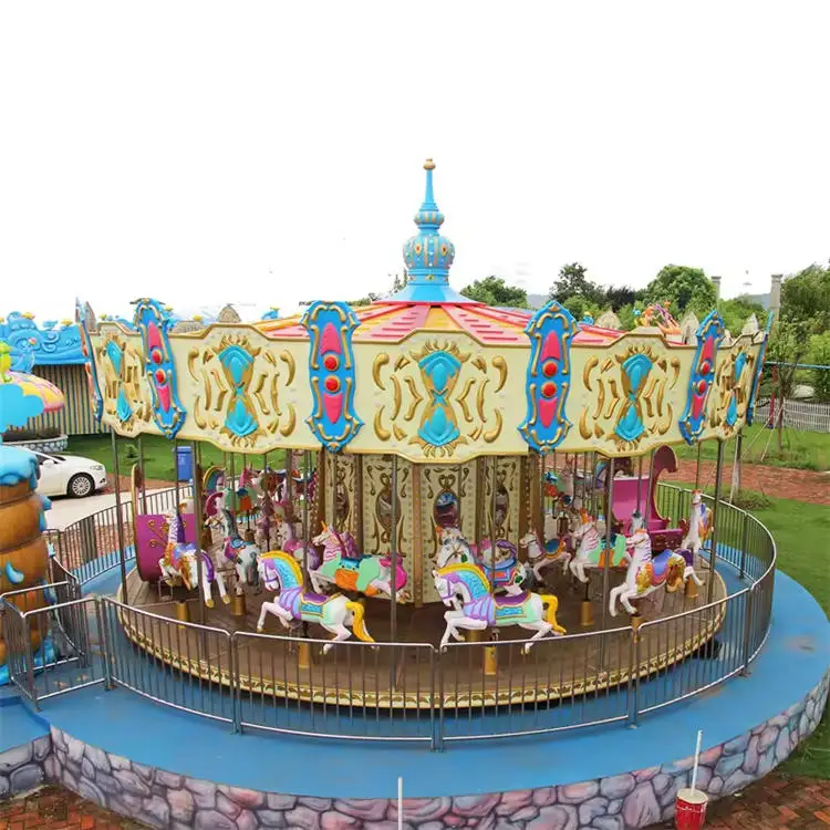 Amusement park Double carousel Carousel for sale