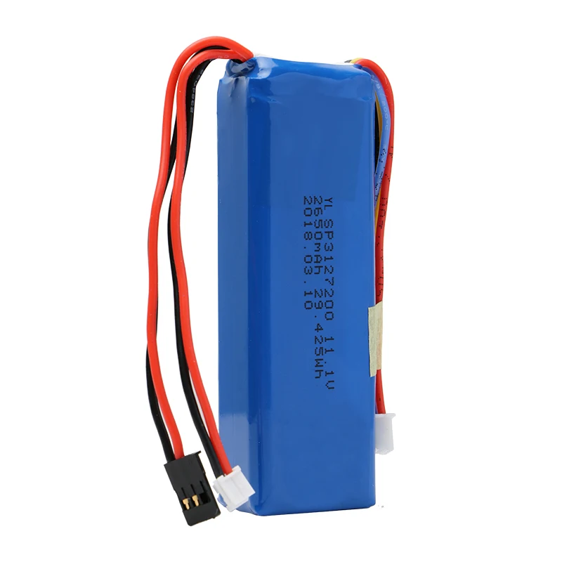 Подгонянная батарея lipo 3s 11 1 v 2650mah литий-полимерный аккумулятор