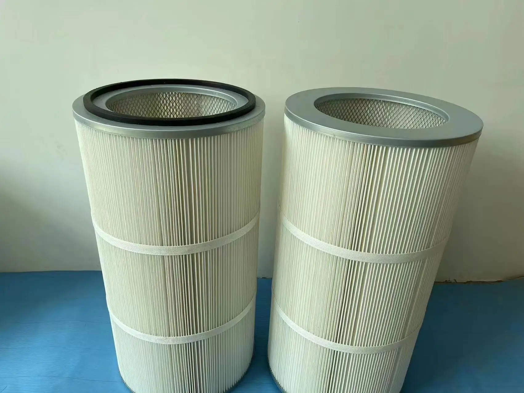 Air Filter Dust Collection Industrial Cartridge Polyester PTFE Pleated Paper Stainless Frame Customized Air Filter