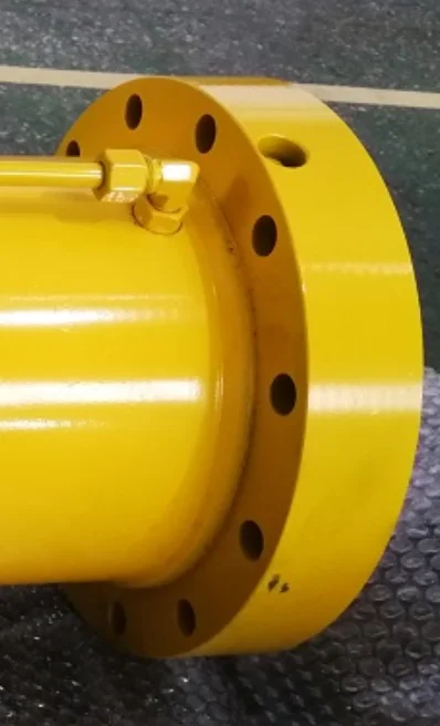 Yellow high torque size optimized robust hydraulic rotary actuators  used in Drill Jumbo
