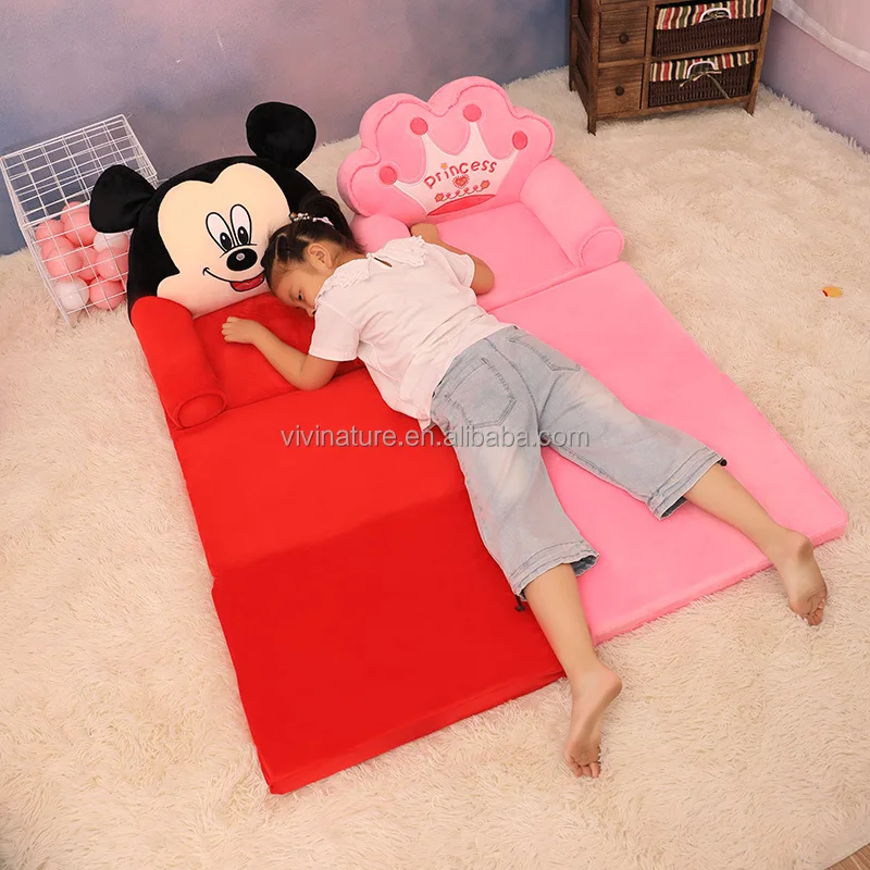 Big Size Floor Bed with Animal Style and Floor Chair