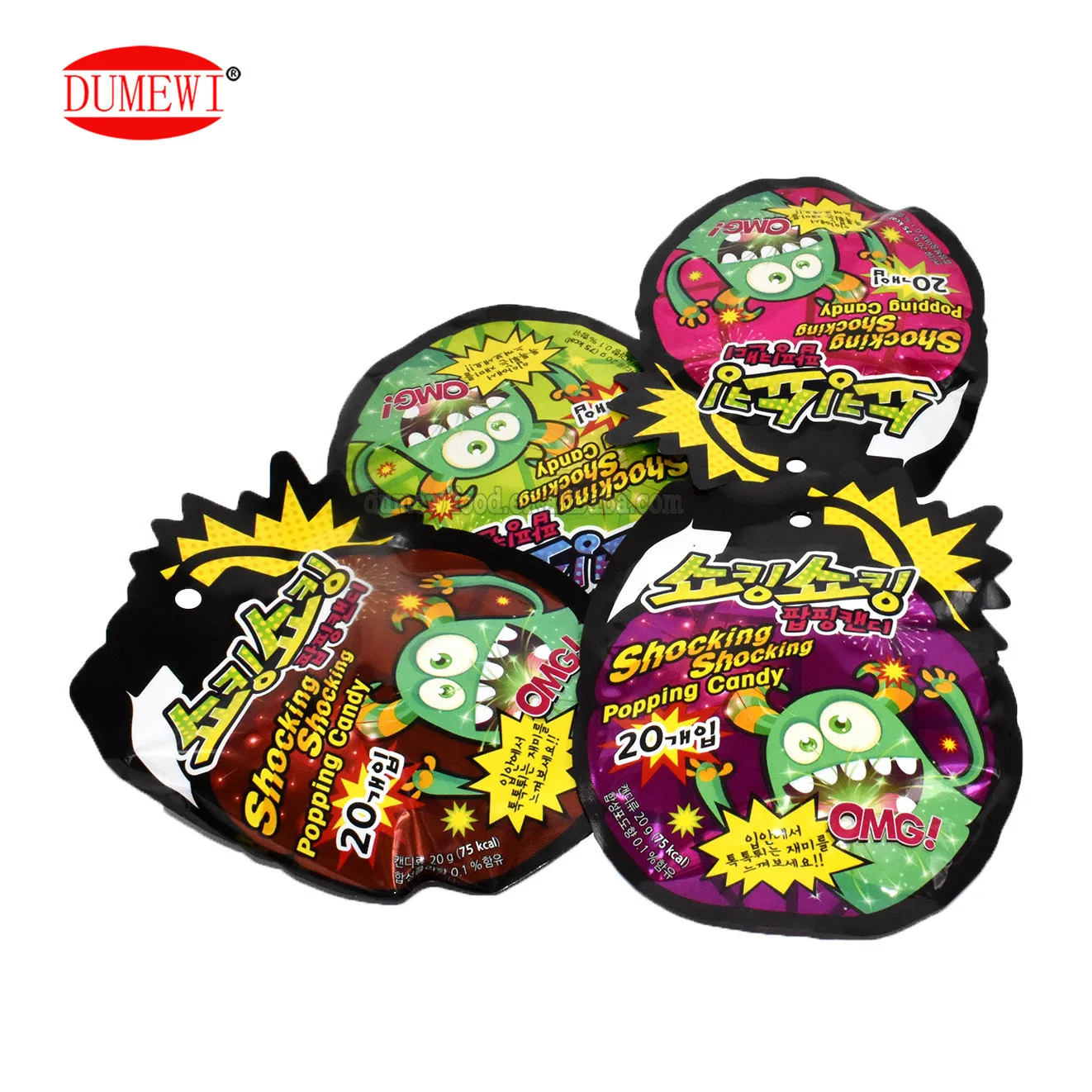 1g 20pcs mini colorful Fruity Magic Popping rock pop Candy