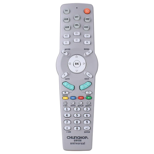 Chunghop UR938 7 in 1 iris supra sat dvd universal tv remote control