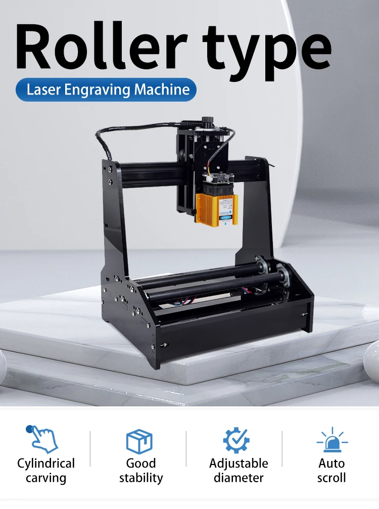  Laser Engraving Machine for Cylinder Wood Wine Bottle