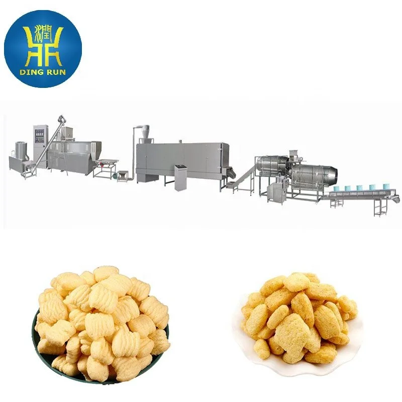 High Efficiency Automatic Corn Puffed Snack Machine High Output Extruder Food Production Line