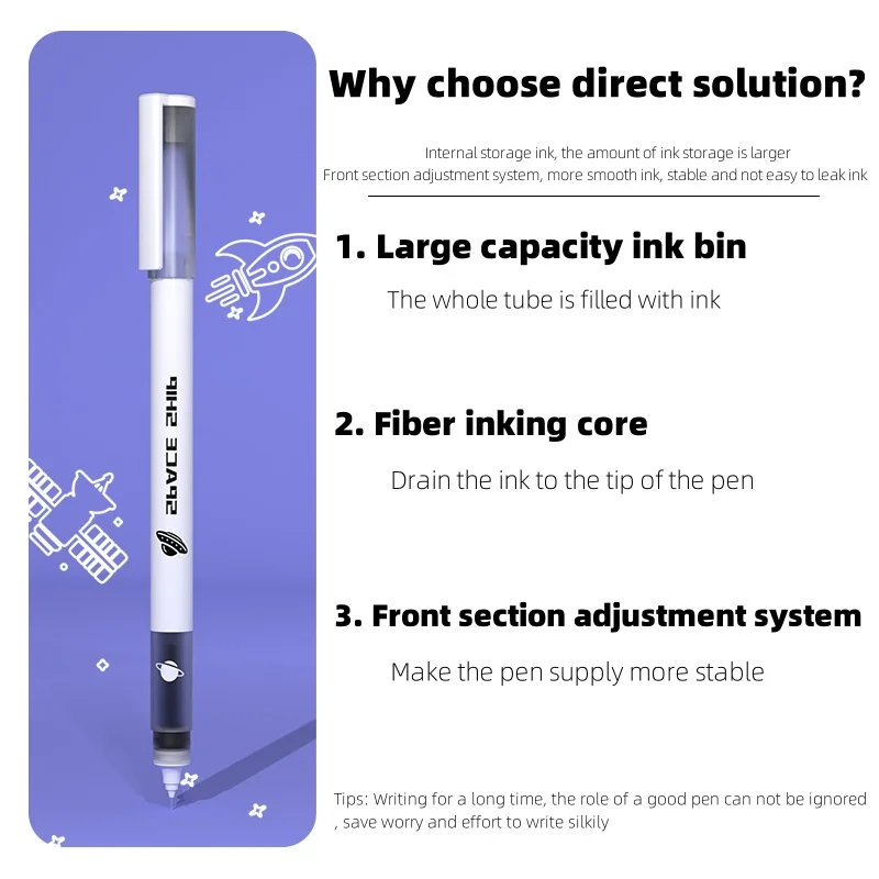 New meta Universe direct liquid roller pen Creative cartoon exam brush pen for water-borne students