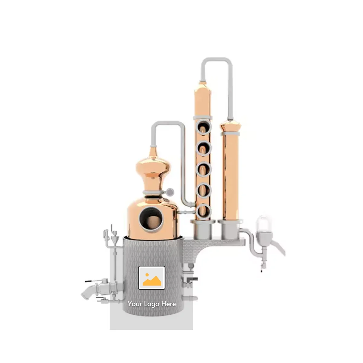 China Factory Multi function copper moonshine Distilling equipment Column Still For Filters For Vodka Whisky Brandy Wine Alcohol