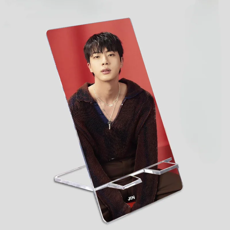 KPOP Idol Bangtan Boys JIN Acrylic Phone Holders Removable Acrylic Phone Bracket