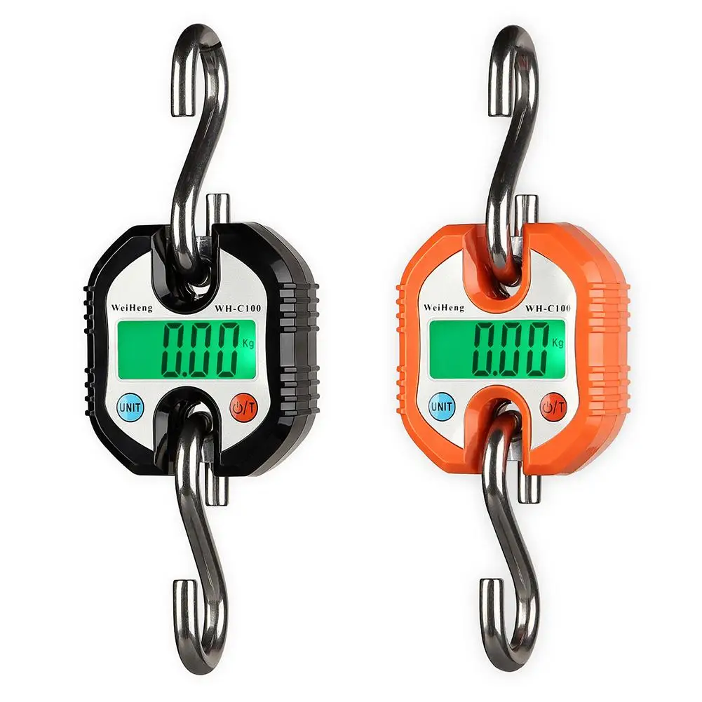
Mini Digital Scale for Fishing Luggage Travel Weighting Steelyard Hanging Electronic Hook Scale Kitchen Weight Tool 