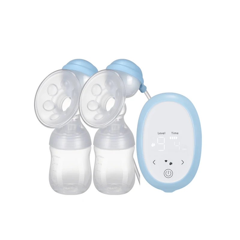 Electric breast pumps nipple suction milk pump double bottle for women milking machine