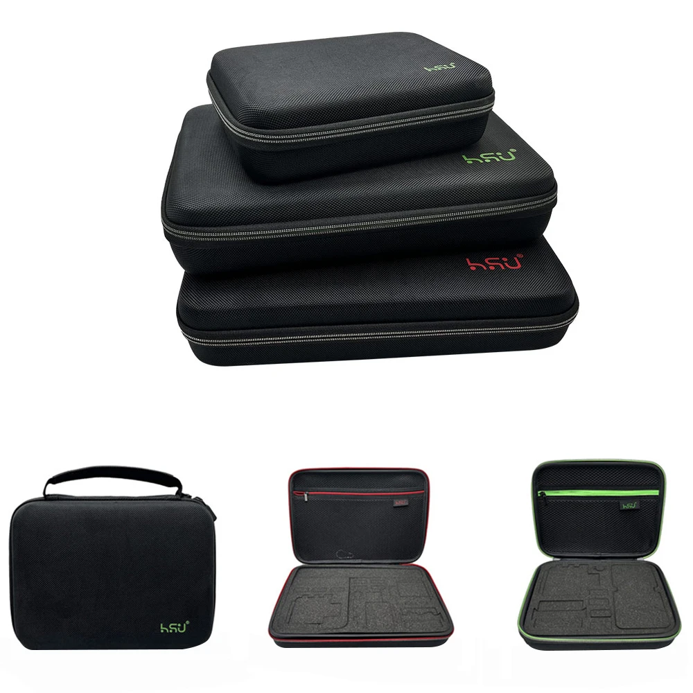 Custom Waterproof Camera Travel Carrying Hard Shell Eva Case Rectangle Tool Molded Small Carry Zip Pack Eva Foam Storage Case