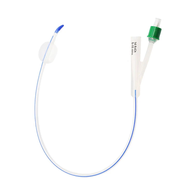 High quality  2-Way Tiemann Silicone Foley Catheter with CE&ISO