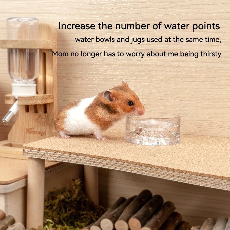 The Latest Customisable Multi-functional Hamster Water Bottle Made Of Eco-friendly Glass
