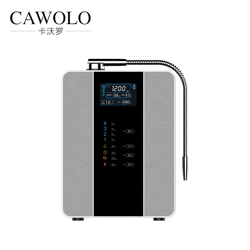 Number of electrodes 9 plates alkaline water ionizer inner filter under counter alkaline water ionizer