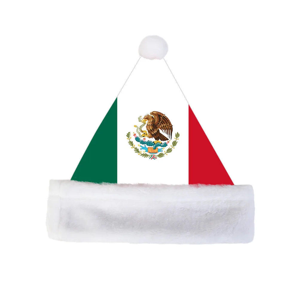 Wholesale Annual Meeting Hat Christmas Decorations Hats With National Flags Logo Printing