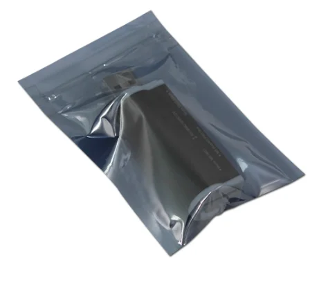 Antistatic Aluminum Storage Bag Zipper Lock Resealable Anti Static Pouch for Electronic Accessories Package ESD Bags