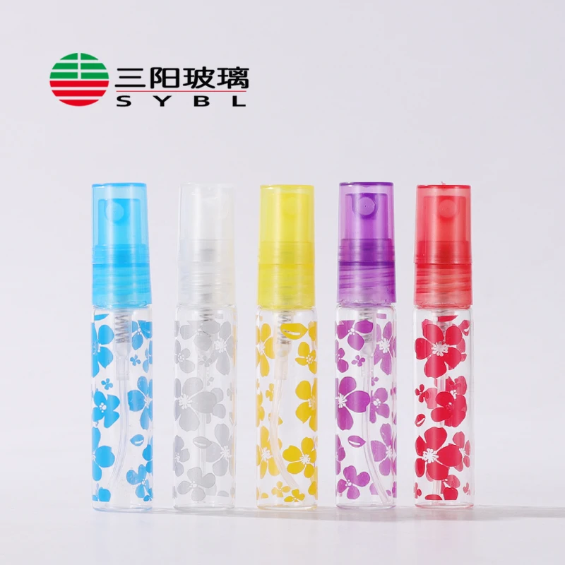 5ml colour small Order Empty Cosmetic essential oil perfume spray bottle cosmetic spray bottles Mist Spray Screw Cap Toner
