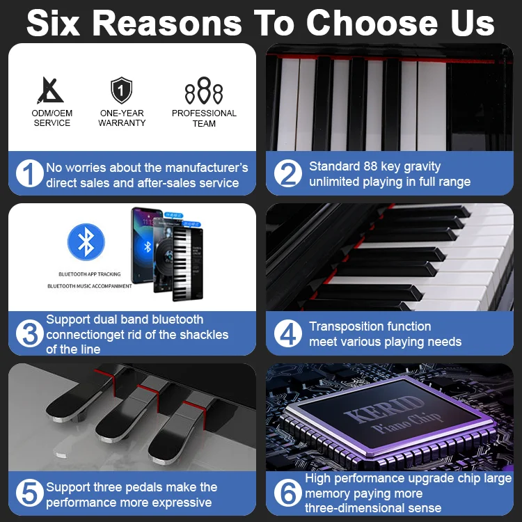 Best Sellers 88 Keys Musical Keyboard 88 Key Electronic Piano Organ Electronic Piano Keyboard Piano
