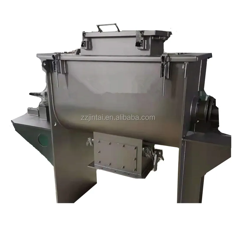 Zhengzhou  JINHE Factory CE qualified ribbon mixer for fertilizer food powder light sticky Granule Agitator