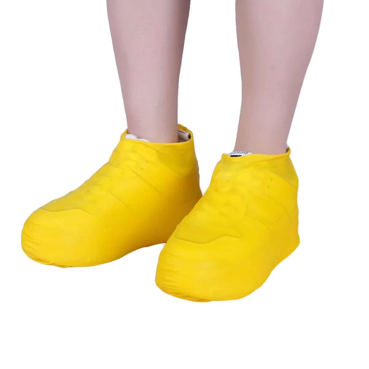 Latex waterproof shoe cover thickened wear-resistant outdoor waterproof silicone shoe cover rain boots cover