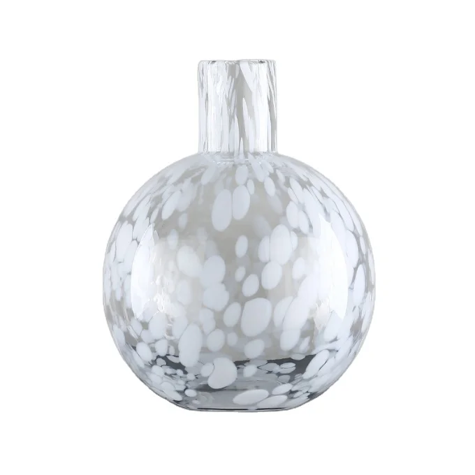 2021 Simple Living Room Light Luxury Soft Decoration Dry Flower Vase  Hydroponic Transparent Glass Vase Gifts home decoration