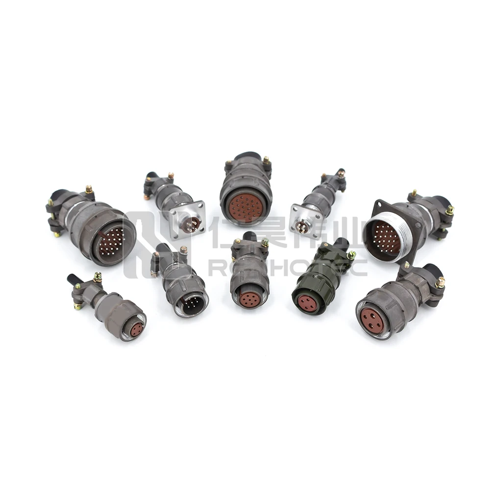 2PM Russian Standard Series Connector 4 7 19 24 37 32 Pin Soldering Types Metal Plug Socket