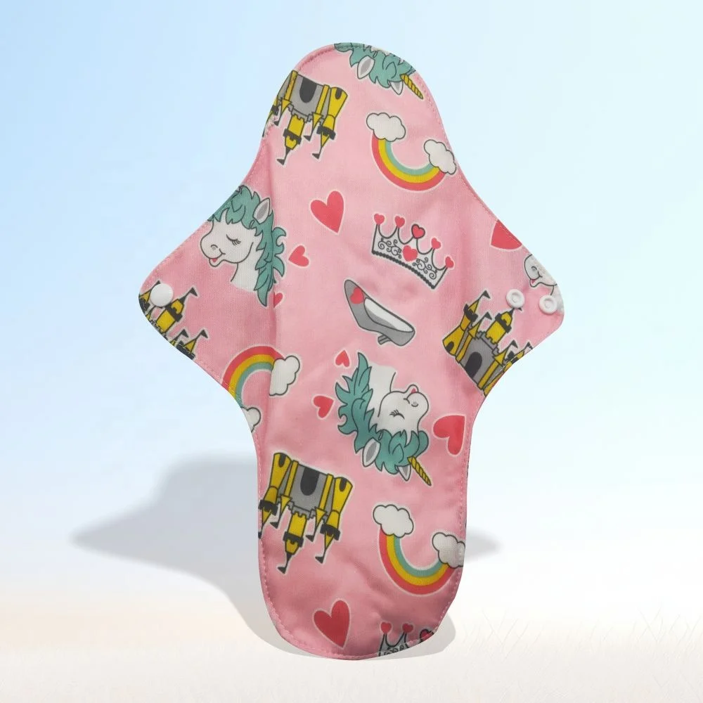 Customize white Anti Slip Non-slip silicone dot Daily reusable sanitary pad menstrual pads