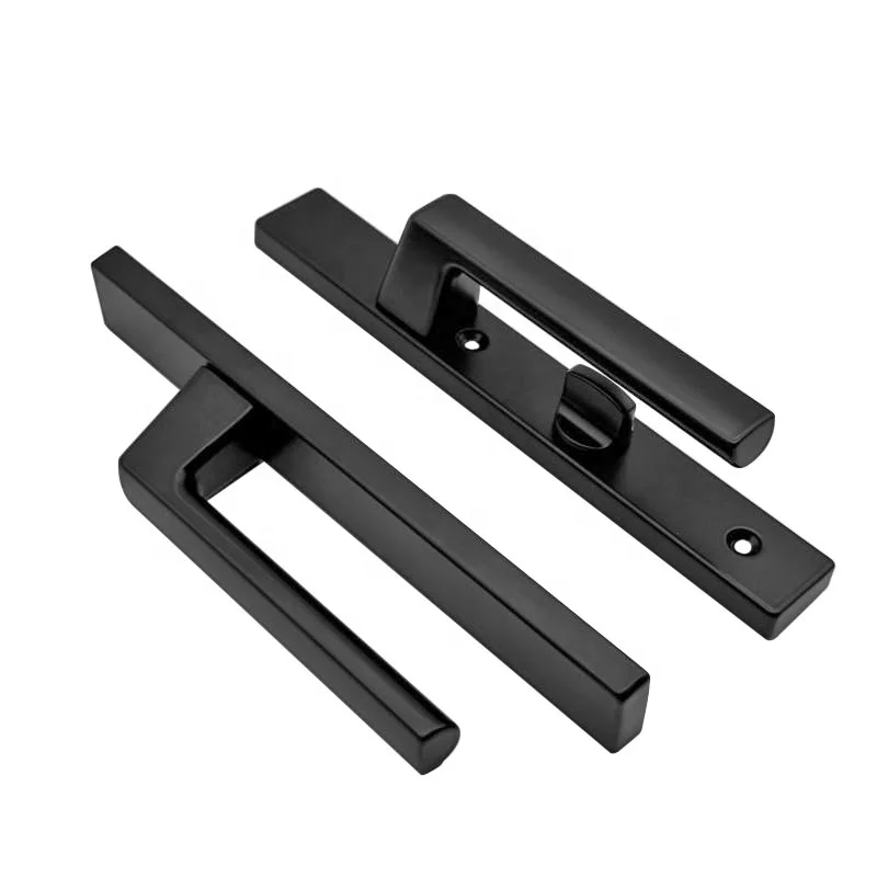 High Quality Customized Aluminum Alloy Door Lock Set Double Sided Door Handle Door Lock Body With Cylinder