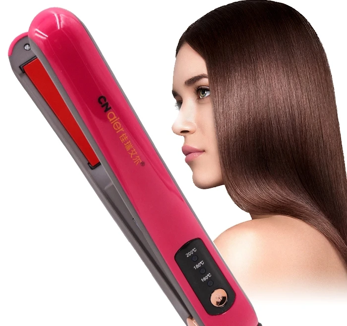 AE-507 CNAIER Mini 3 Heat Modes Usb Powered Rechargeable Cordless Ceramic Coating Hair Straightener Portable Flat Iron