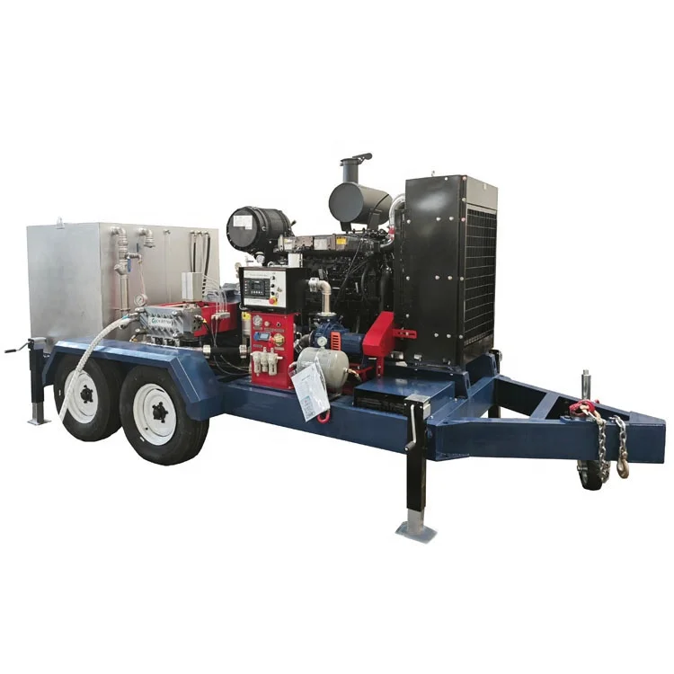 Tube Type Concentration Equipment High Pressure Jet Blasting Pump 1200bar Motor Vertical Flushing Jet Blaster High Pressure Pump