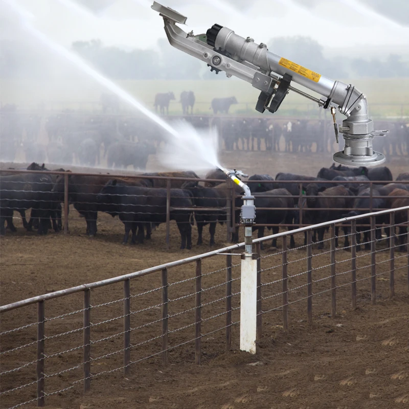 DN50 flange 0 - 360 Rotate Big Irrigation Sprinkler Rain Gun for Agriculture and Dedust High Pressure Cannon Sprinkler