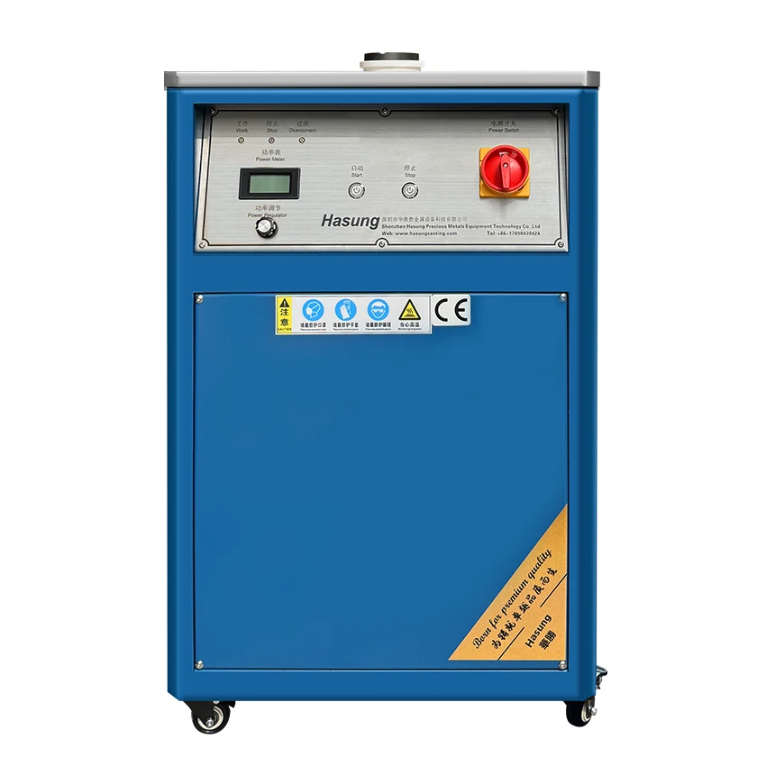 HASUNG 3-4KG Gold Smelting Machine  IGBT Induction Heating Equipment for Gold Silver Copper