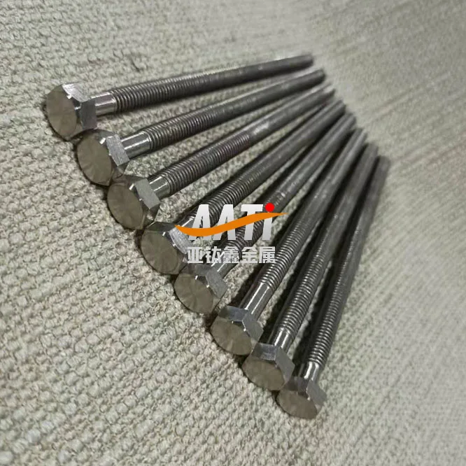 We offer various sizes of TA1/TA2 titanium screws for electroplating equipment/aerospace/high-end precision industries