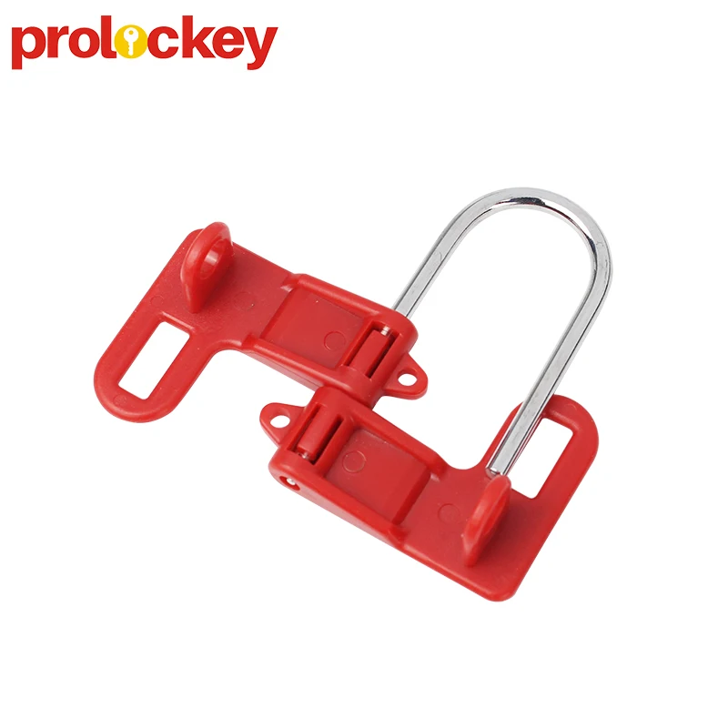 High Quality Red Non-Conductiv Insulated Butterfly Lockout Hasp