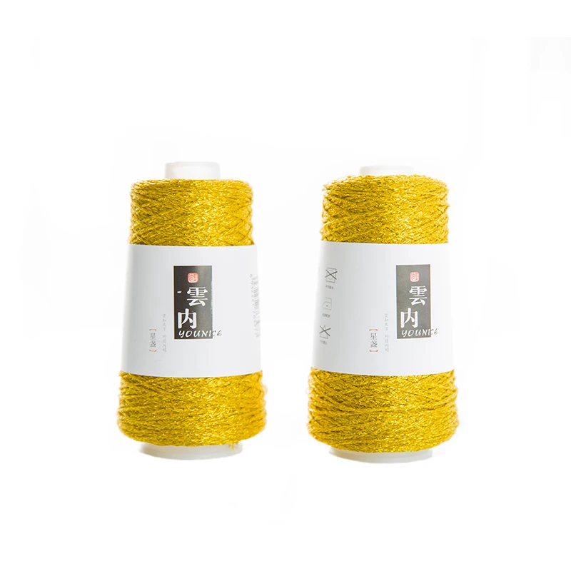  Yarncrafts золотые блестящие супер тонкие Металлические оттенки Полиэстер твист причудливая