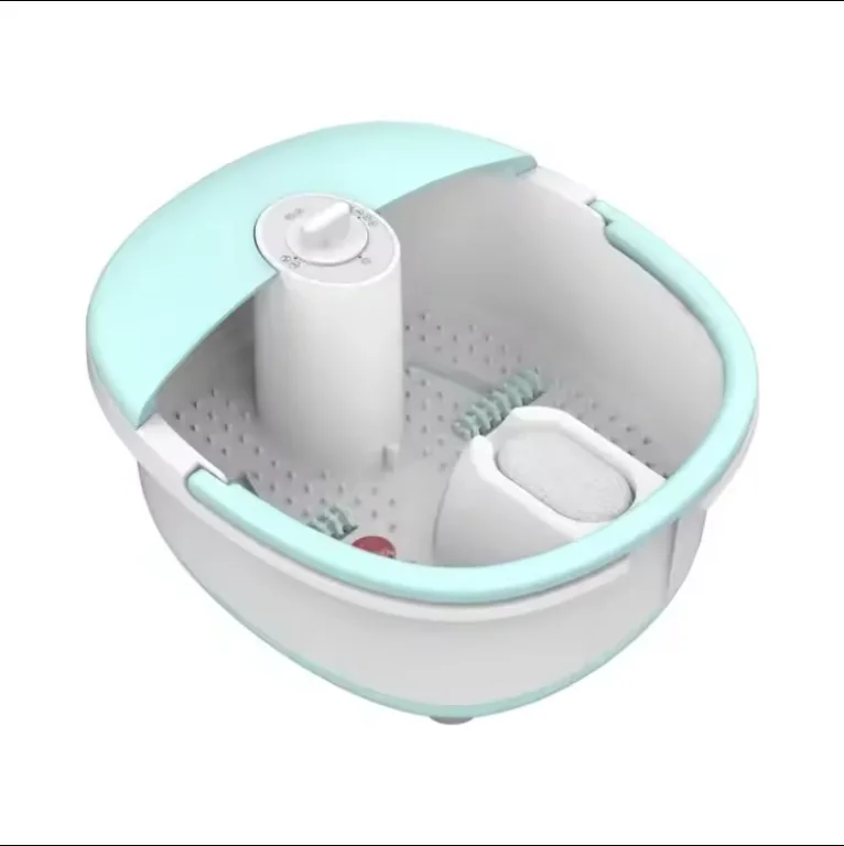 foot relaxation,foldable and portable tub for foot soaking,mini acupressure massage points and temperature control.