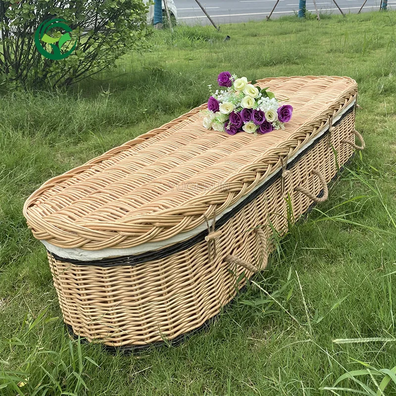 Эко погребальная плетеная шкатулка австралийская ивовая цена натуральный тканый погребальный корзина гроб Британия Белый Розовый Плетеный